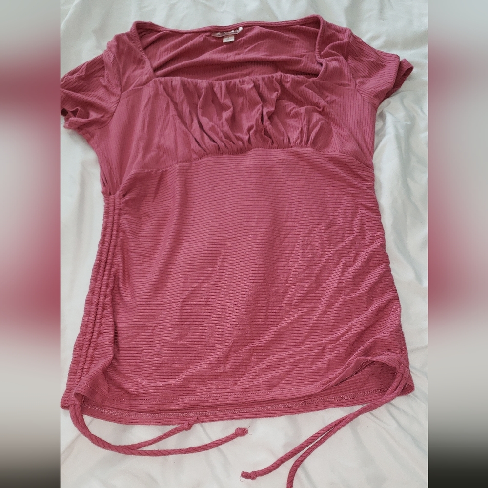 Willow-Root Pinkish top with side strings size L   All Orders ship in 1-2 busine